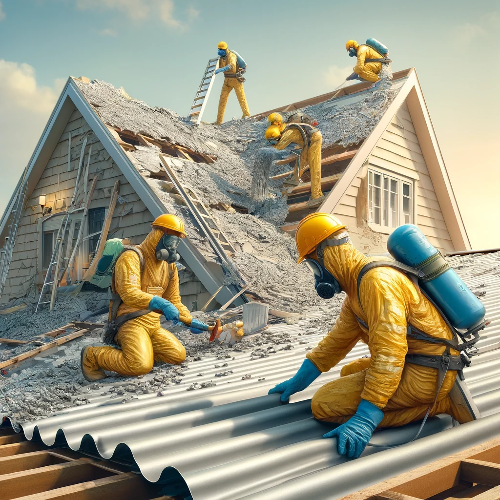 Asbestinių stogų keitimas 2024