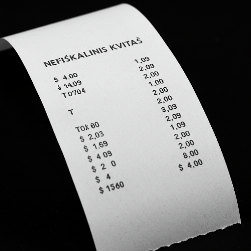 Nefiskalinis kvitas: kas tai yra ir kodėl svarbu jį atskirti?