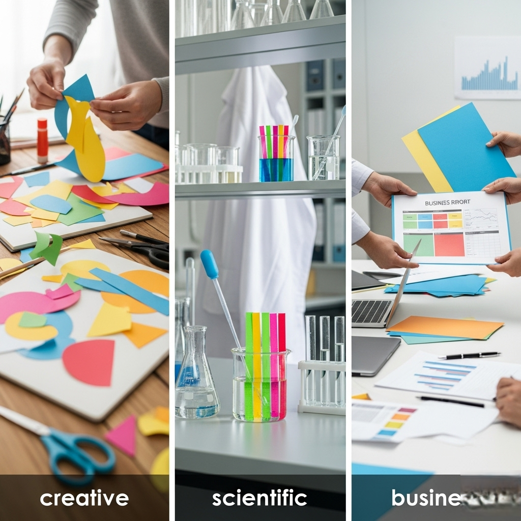 Spalvotas Popierius: Daugiau Nei Tik Lapas – Kūrybos, Mokslo ir Verslo Įrankis