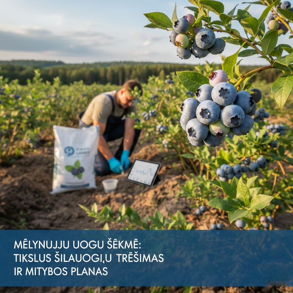 Mėlynųjų uogų sėkmė: Tikslus šilauogių tręšimas ir mitybos planas Mėlynųjų uogų sėkmė: Tikslus šilauogių tręšimas ir mitybos planas