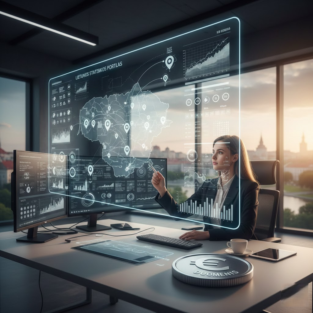 Duomenys kaip sprendimų valiuta: naršome atnaujintame Lietuvos statistikos portale