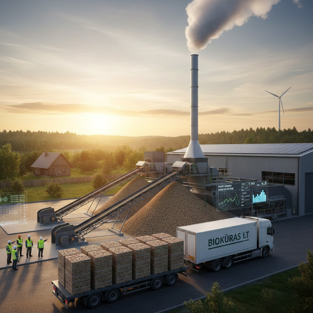 Biomasės virsmas pinigais: Kaip veikia šiuolaikinė biokuro rinka Lietuvoje