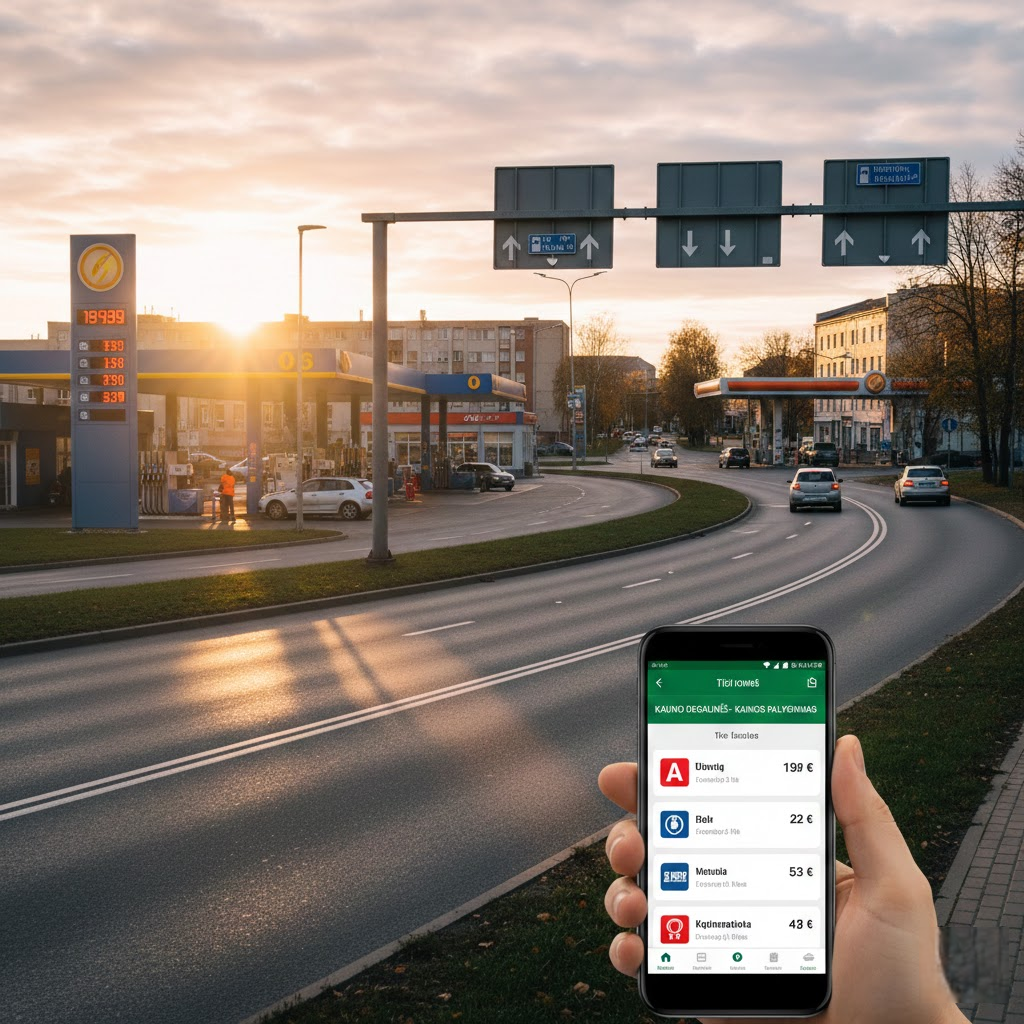 Kauno degalinių ringas: Strategijos, kaip rasti geriausią kainą ir nepermokėti už kurą Kauno degalinių ringas: Strategijos, kaip rasti geriausią kainą ir nepermokėti už kurą