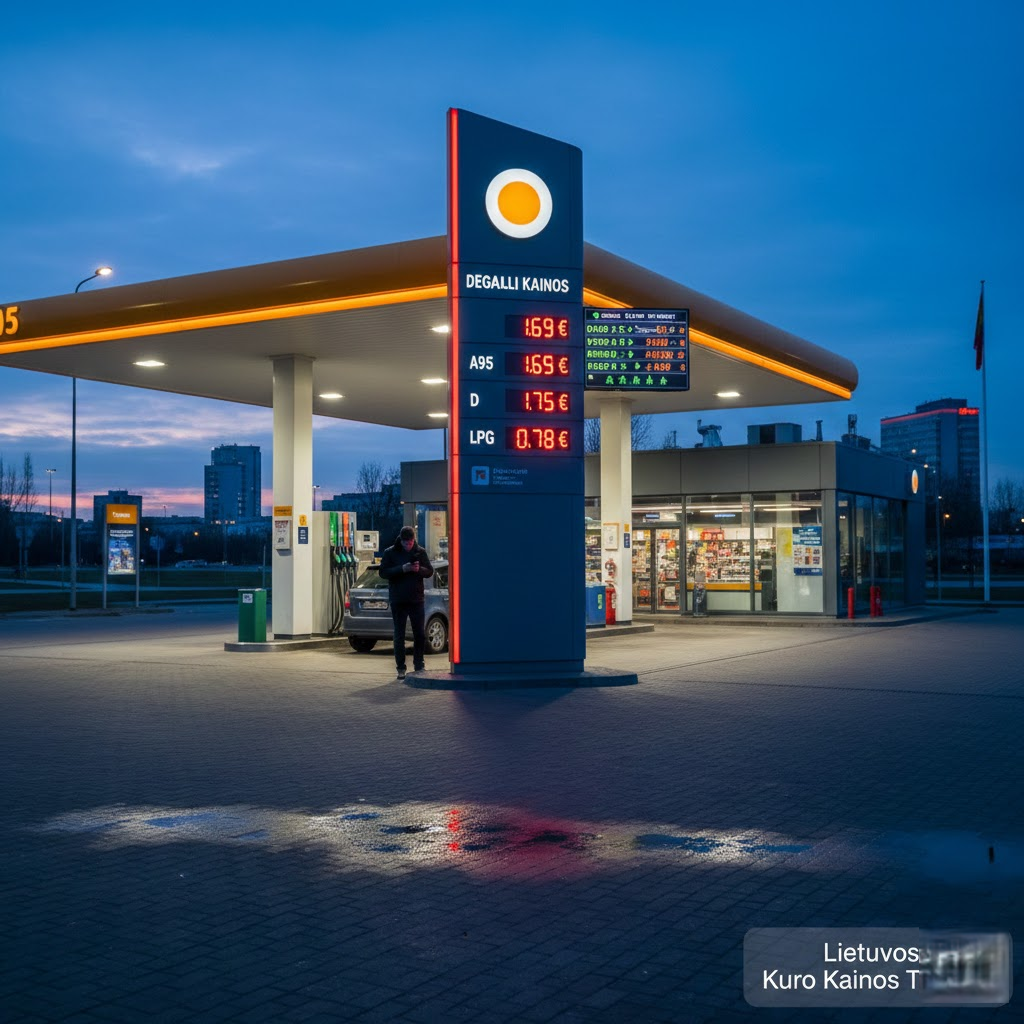 Degalų kaina šiandien: kas iš tikrųjų diktuoja skaičius švieslentėse?