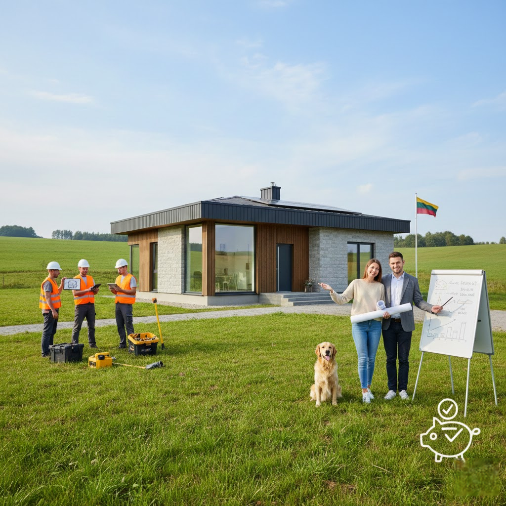 Namo projektas be streso: Kaip brėžinius paversti realybe ir nebankrutuoti