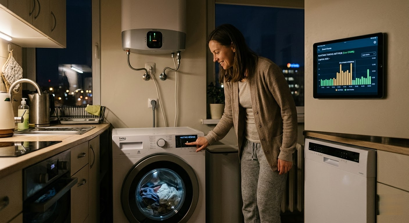 Naktinis elektros tarifas: Išsamus gidas, kaip maksimaliai sutaupyti 2026 metais