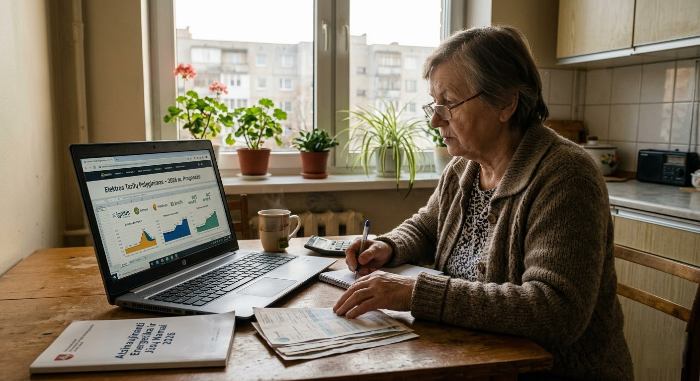 Elektros tarifai 2026 metais: viskas, ką reikia žinoti norint sutaupyti ir pasirinkti teisingai