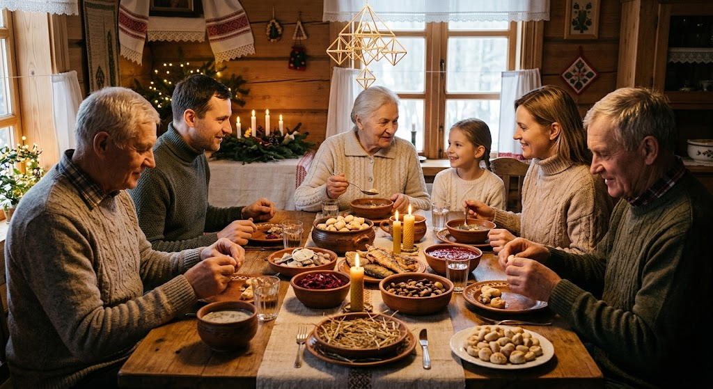 Kūčių tradicijos: Nuo senovinių burtų iki 12 patiekalų simbolikos Kūčių tradicijos: Nuo senovinių burtų iki 12 patiekalų simbolikos