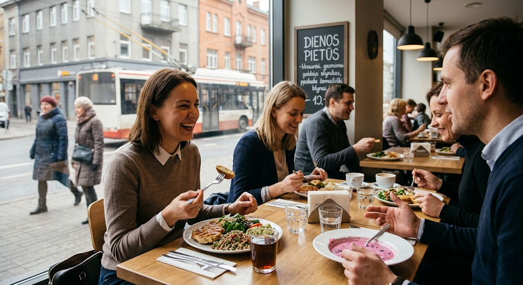 Dienos pietūs: kaip kasdienis ritualas formuoja mūsų produktyvumą, sveikatą ir socialinį gyvenimą Dienos pietūs: kaip kasdienis ritualas formuoja mūsų produktyvumą, sveikatą ir socialinį gyvenimą
