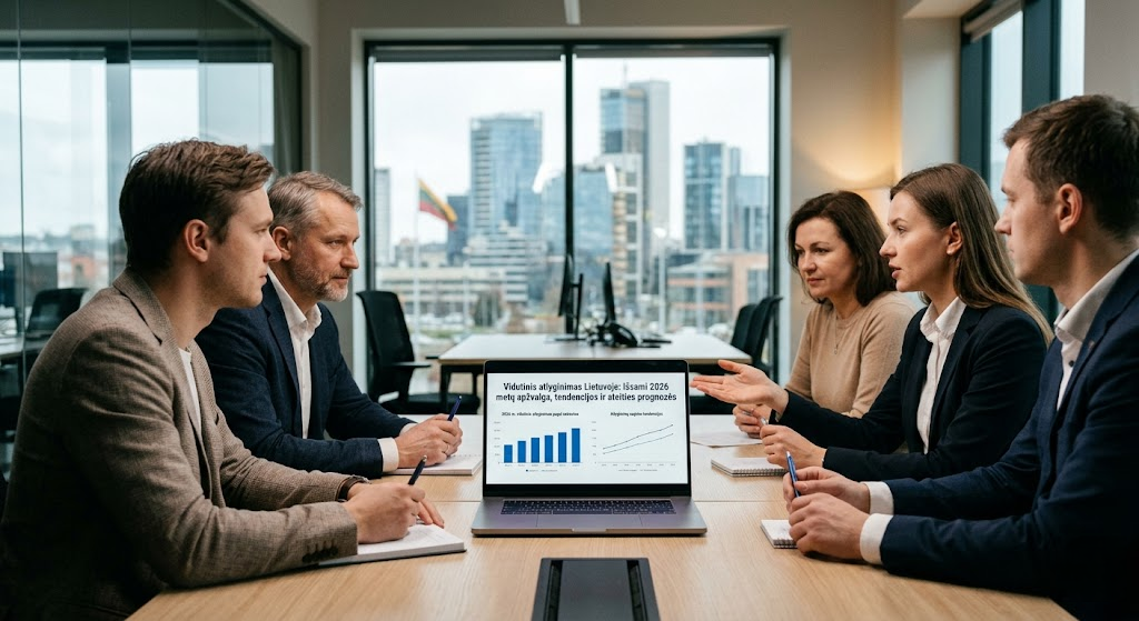 Vidutinis atlyginimas Lietuvoje: Išsami 2026 metų apžvalga, tendencijos ir ateities prognozės