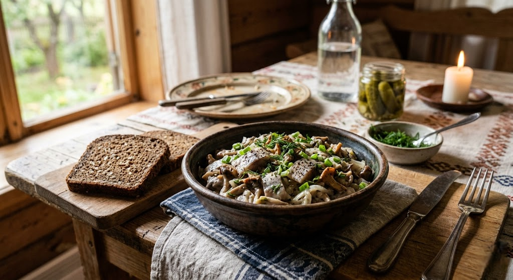Silkė su grybais: Tradiciniai receptai, kulinarinės paslaptys ir geriausi skonių deriniai