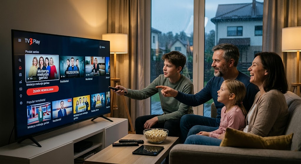 TV3 Play: Išsamus vadovas po didžiausią nemokamą vaizdo turinio platformą Lietuvoje