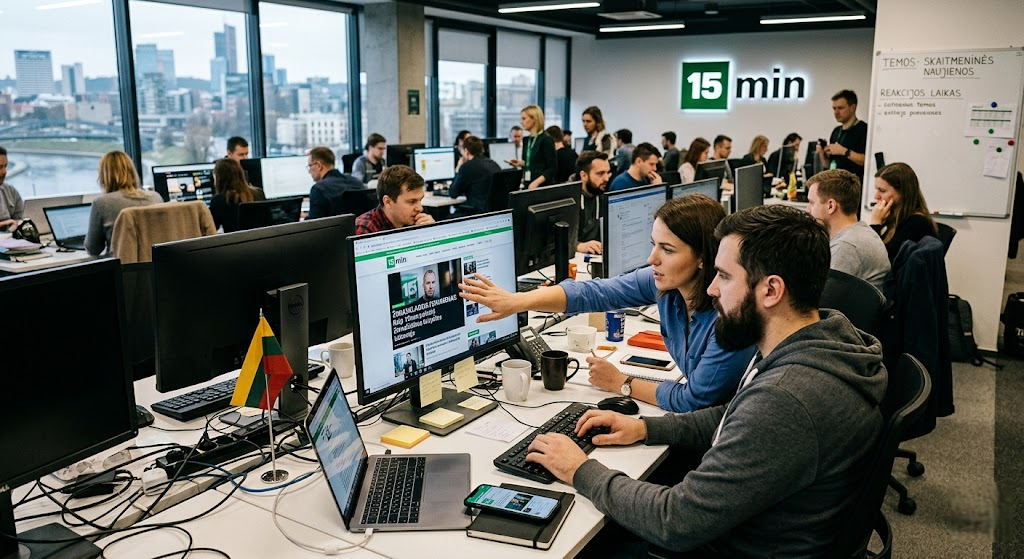 Žiniasklaidos fenomenas „15min“: Kaip skaitmeninė platforma perrašė Lietuvos žurnalistikos taisykles