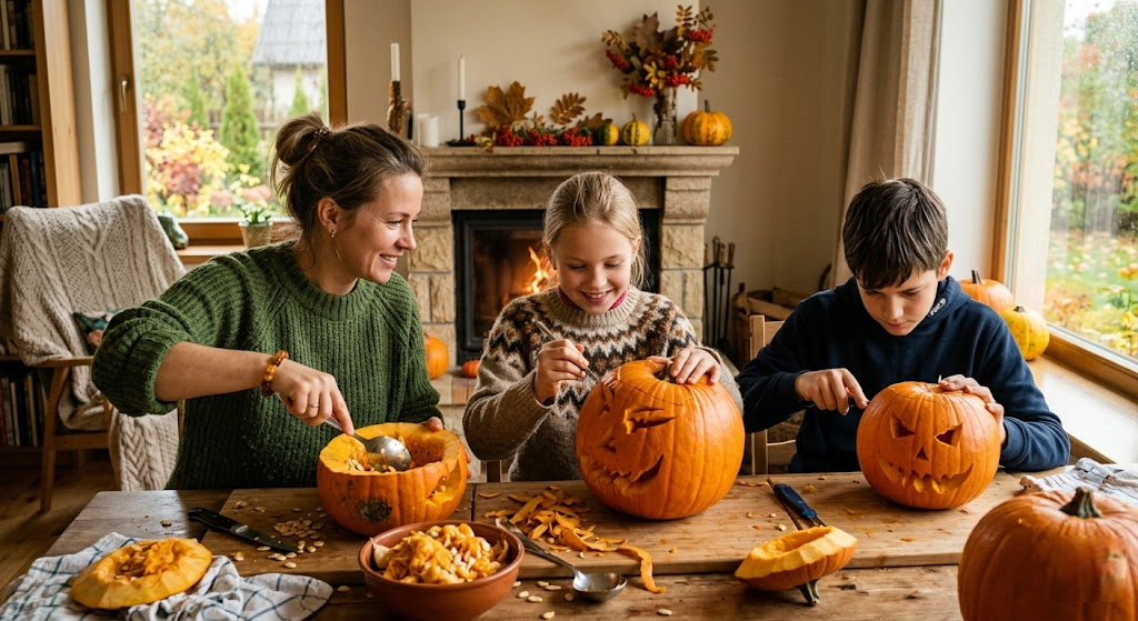 Moliūgų pjaustymas: Menas, tradicija ir rudens magija jūsų namuose Moliūgų pjaustymas: Menas, tradicija ir rudens magija jūsų namuose