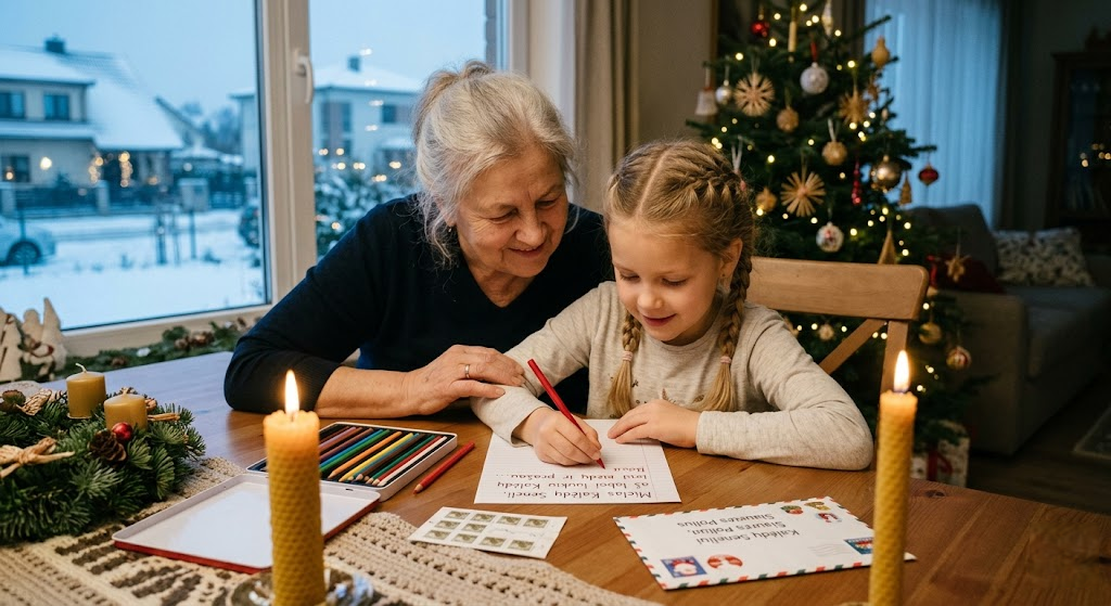 Laiškas Kalėdų Seneliui: Magiška tradicija, jungianti kartas ir puoselėjanti vaikystės stebuklą