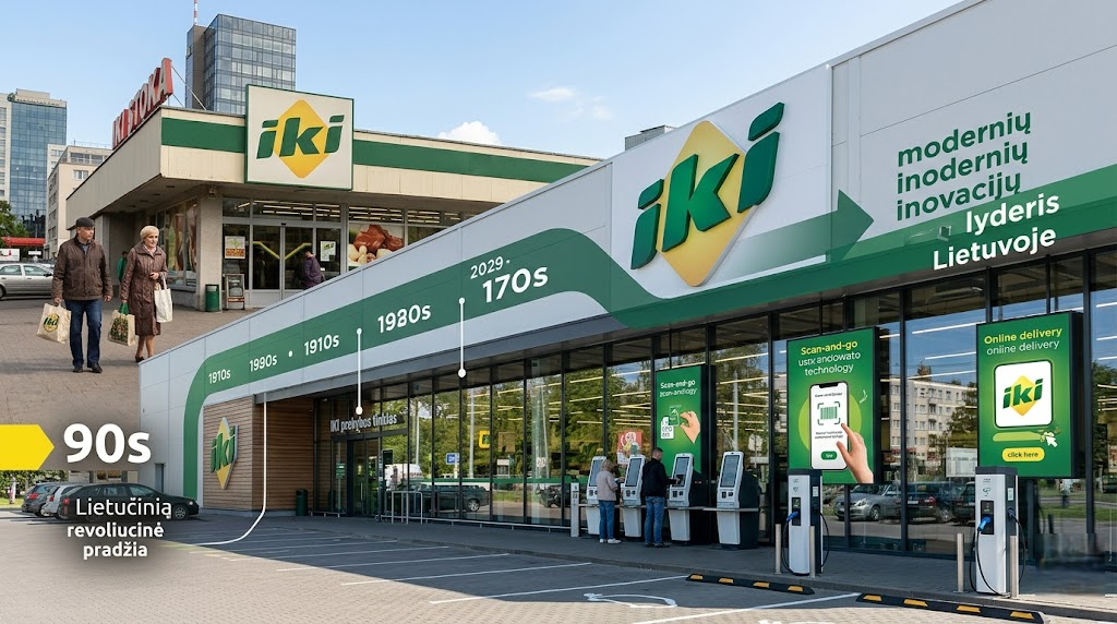 IKI prekybos tinklas: Nuo revoliucinės pradžios iki modernių inovacijų lyderio Lietuvoje