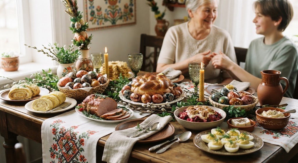 Velykų stalas: Tradicijos, Patiekalai ir Šventinė Magija Velykų stalas: Tradicijos, Patiekalai ir Šventinė Magija