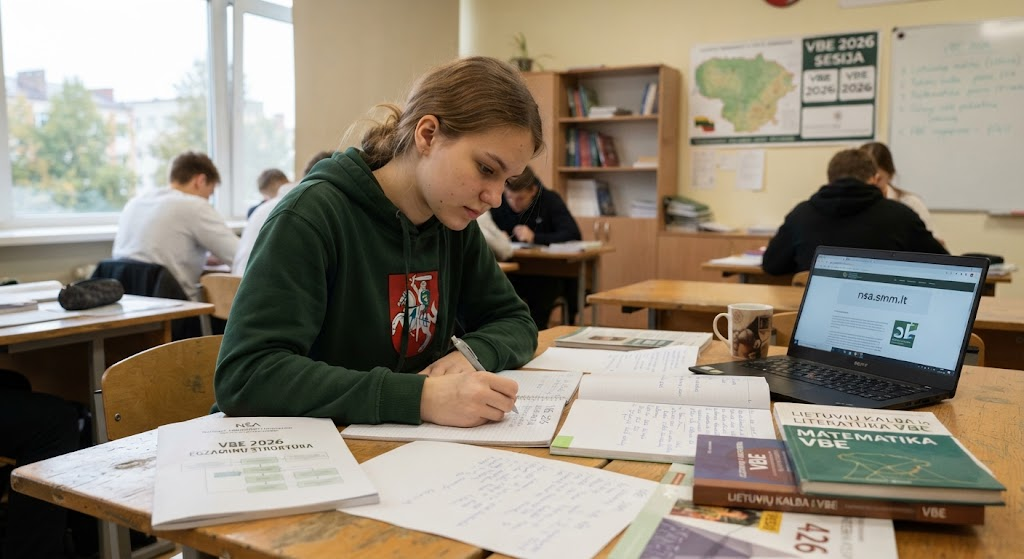 VBE 2026: Egzaminų Struktūra, Vertinimo Sistema ir Pasiruošimo Strategijos